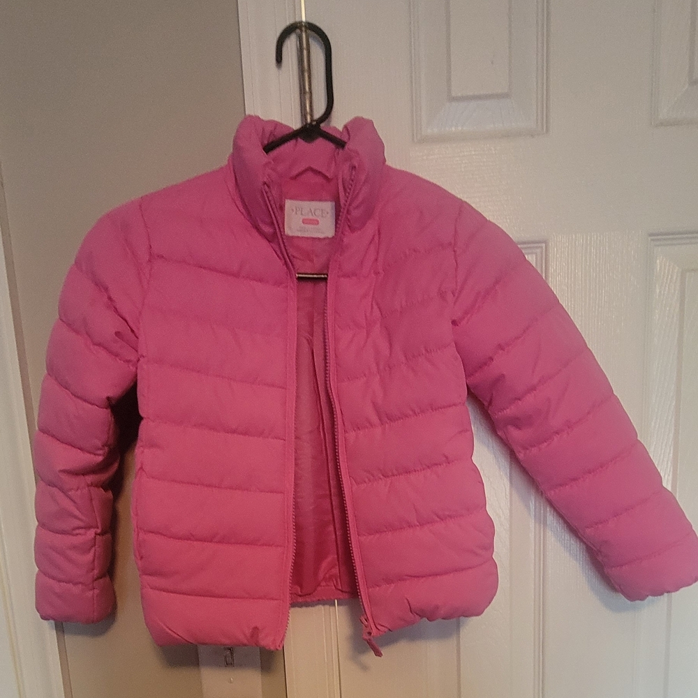 The Children's Place Pink Kids Puffer Jacket